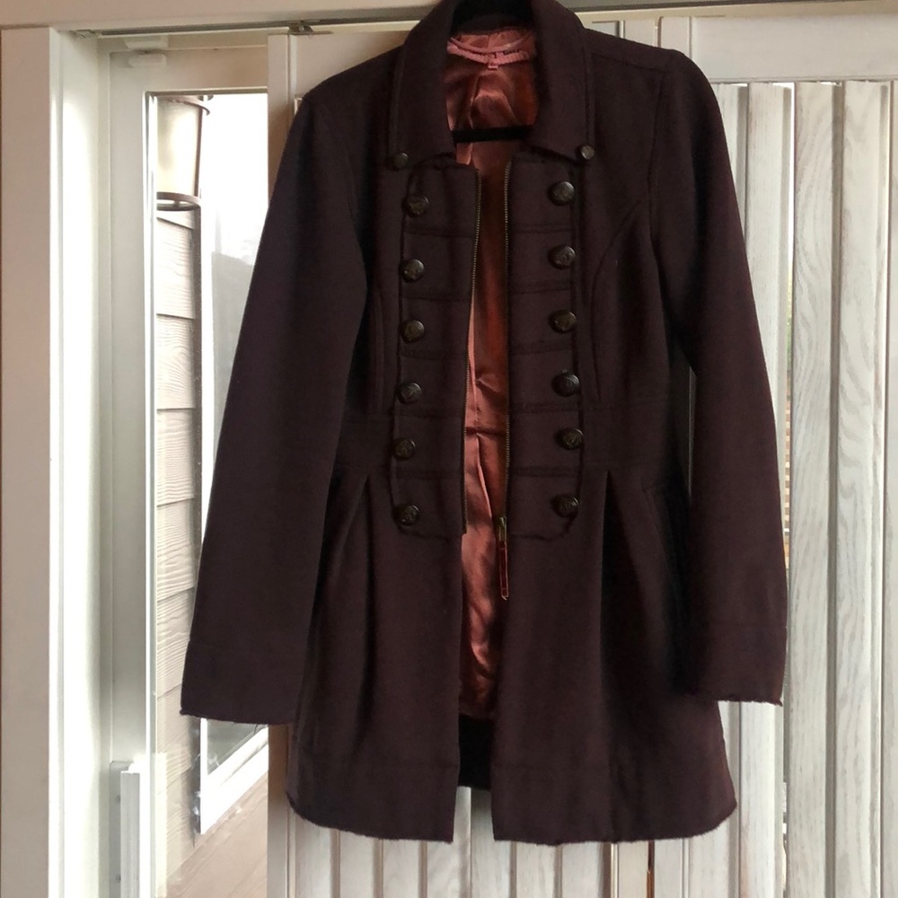 Knitted Dove fleece fashion coat